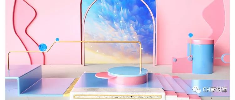 全套C4D场景模型合集,出图速度让甲方爸爸乐开花!【872期】