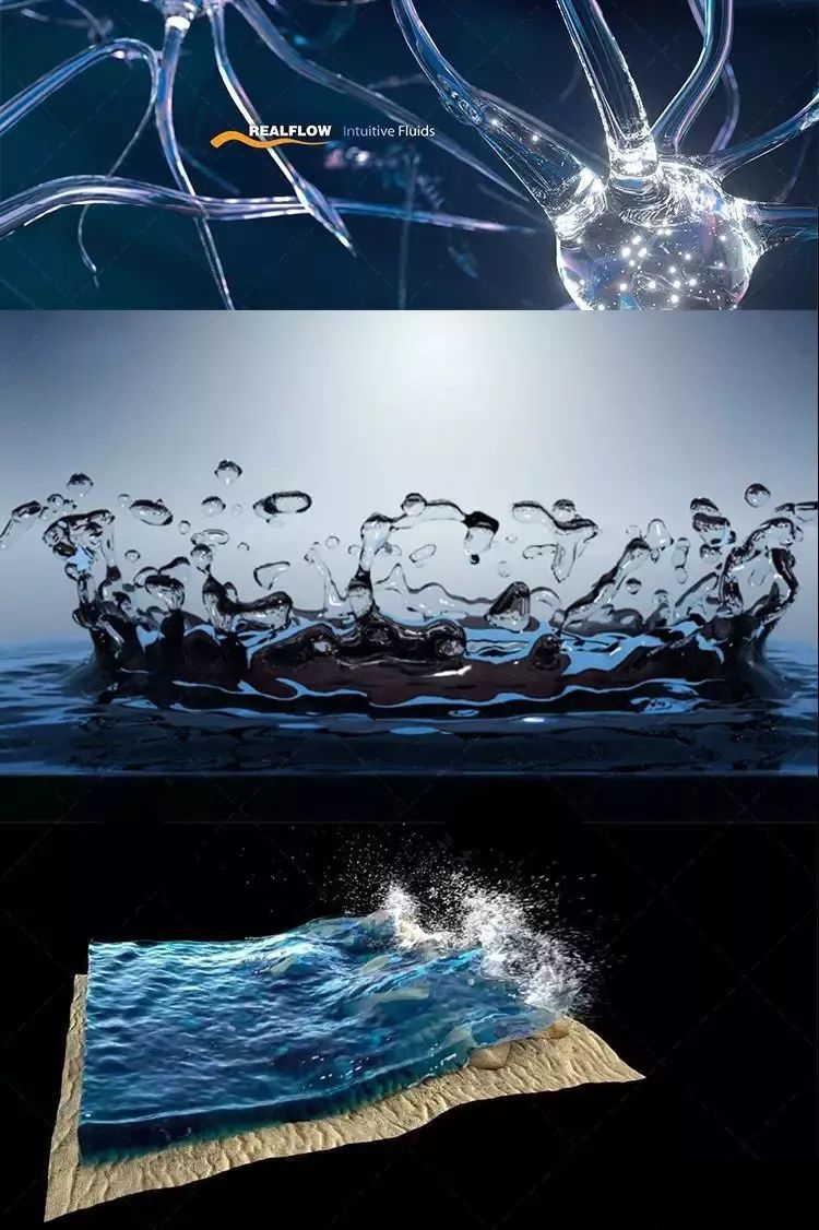 C4D流体力学Realflow插件，附送视频使用教程