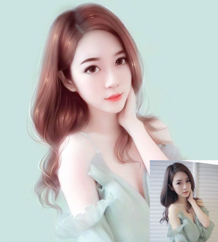 史上最全照片转唯美手绘头像教程，让你真人照片秒变小仙女