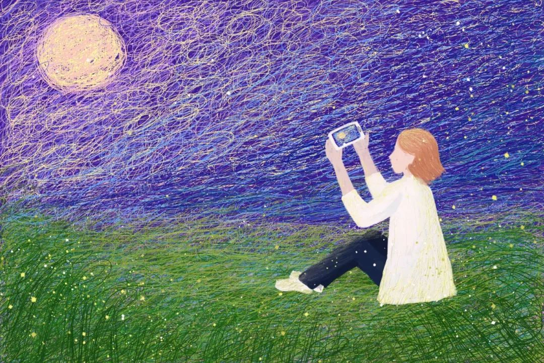 “非主流”线圈风插画教程，简直太美了！！跟着学你也能画出来！