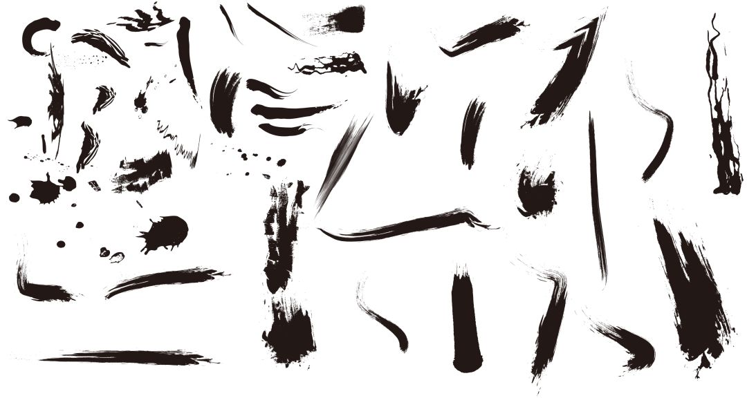 书法字体设计psd素材、必备笔触、偏旁部首、以及设计教程