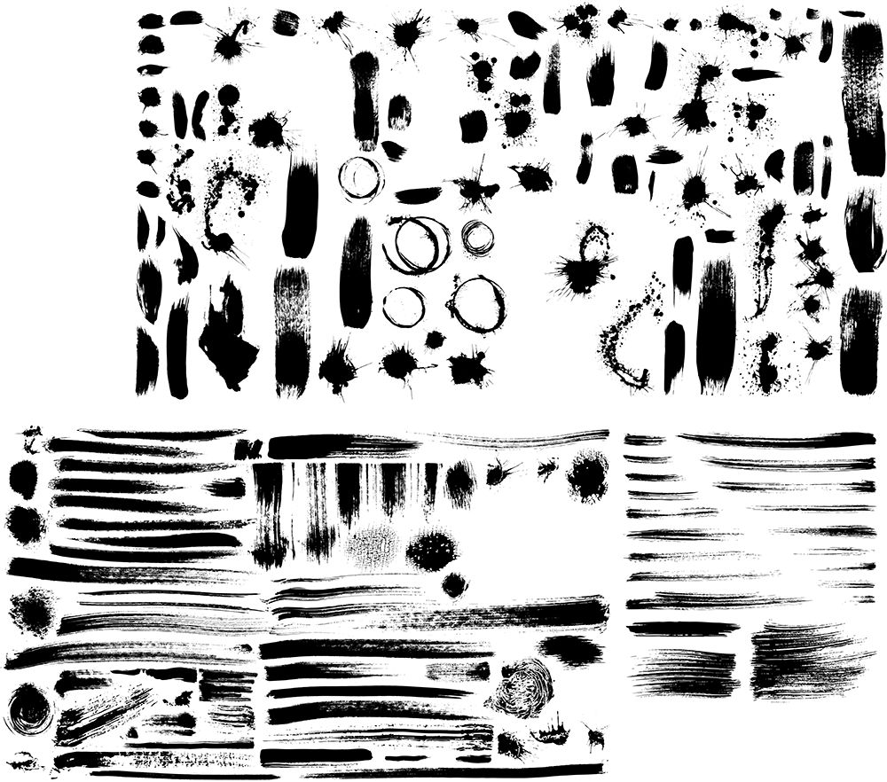 书法字体设计psd素材、必备笔触、偏旁部首、以及设计教程