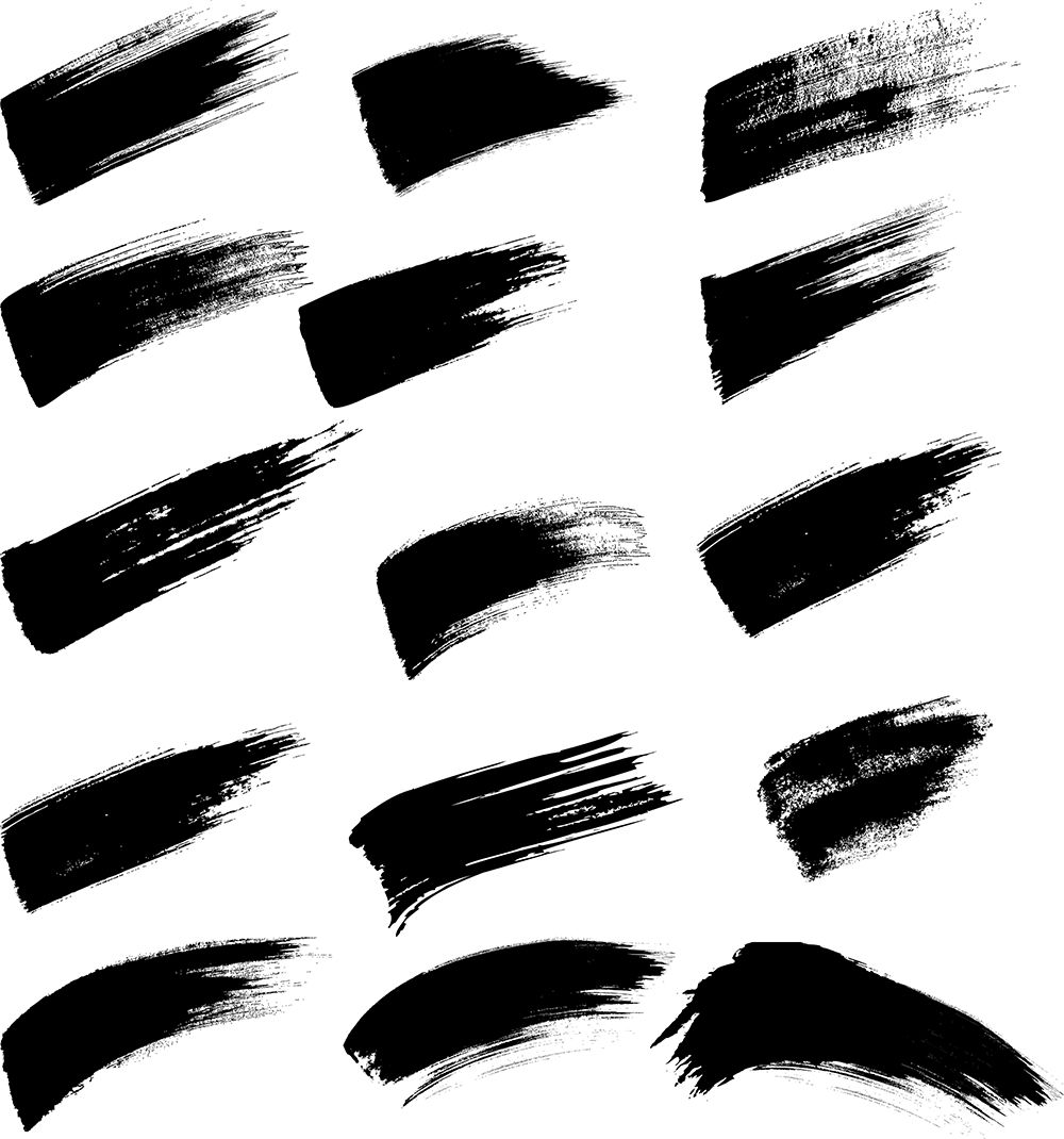 书法字体设计psd素材、必备笔触、偏旁部首、以及设计教程