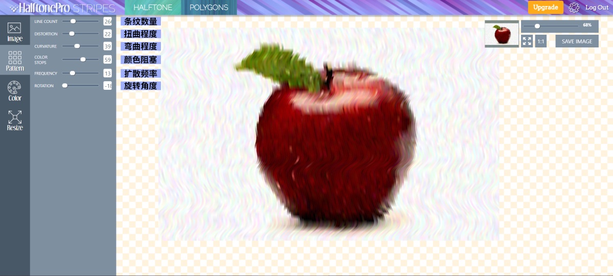 想做半色调+低多边形+条纹效果?这个网站可以帮你一键生成!