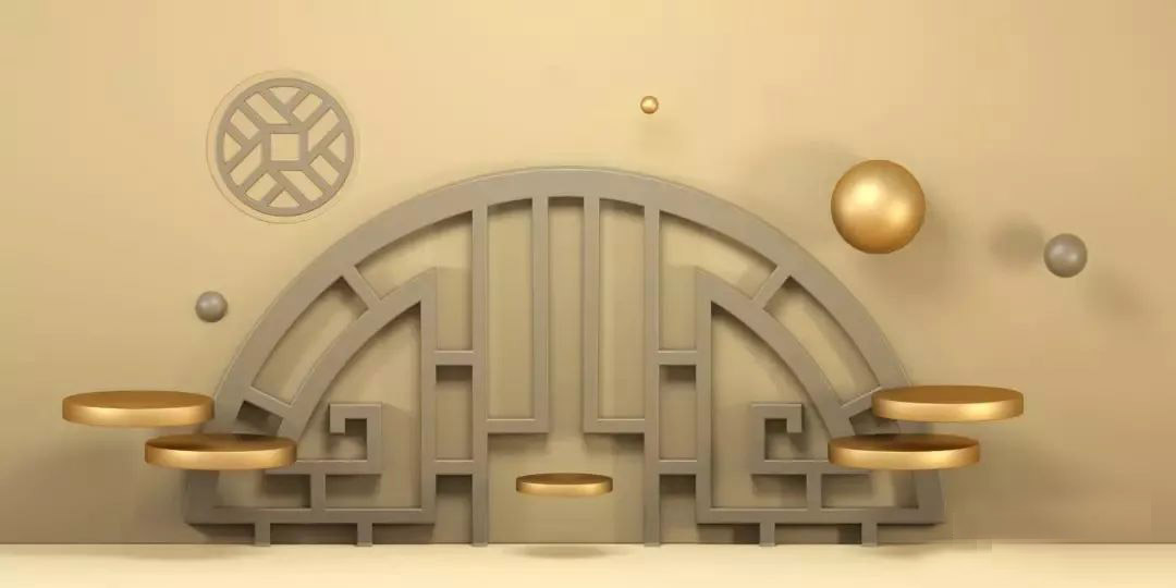 中国风场景C4D模型14款