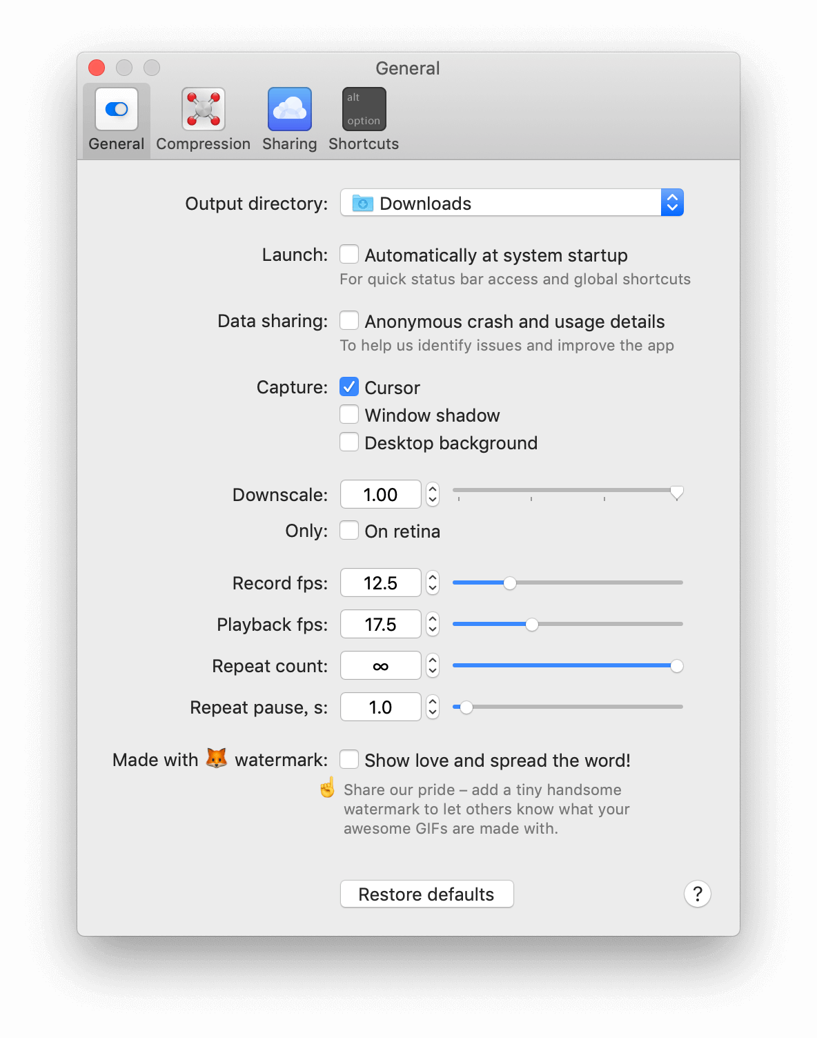 Gifox Pro 2.0.2.02 破解版 (最好用的Gif动画录制工具)