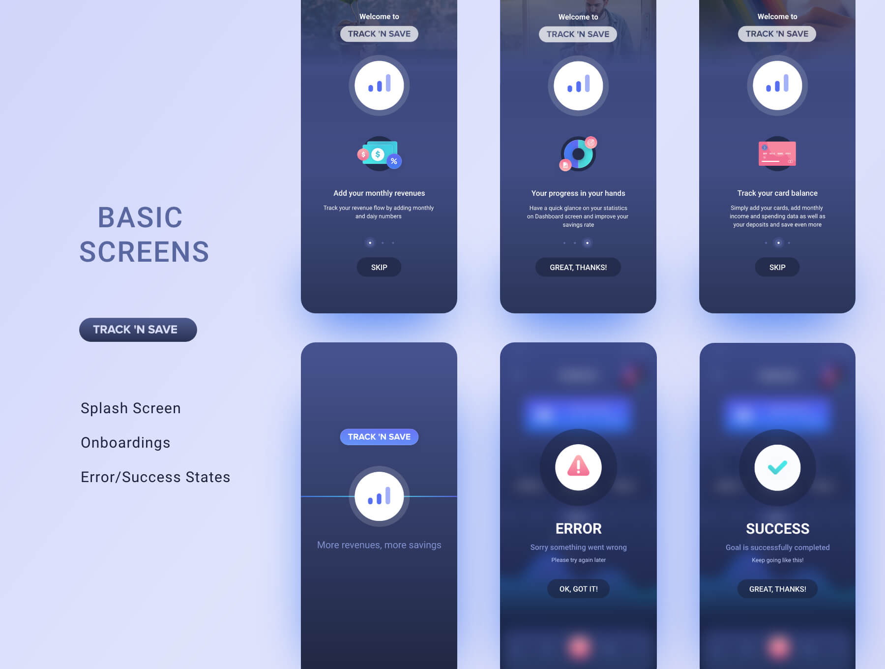深色数据类UI KIT素材