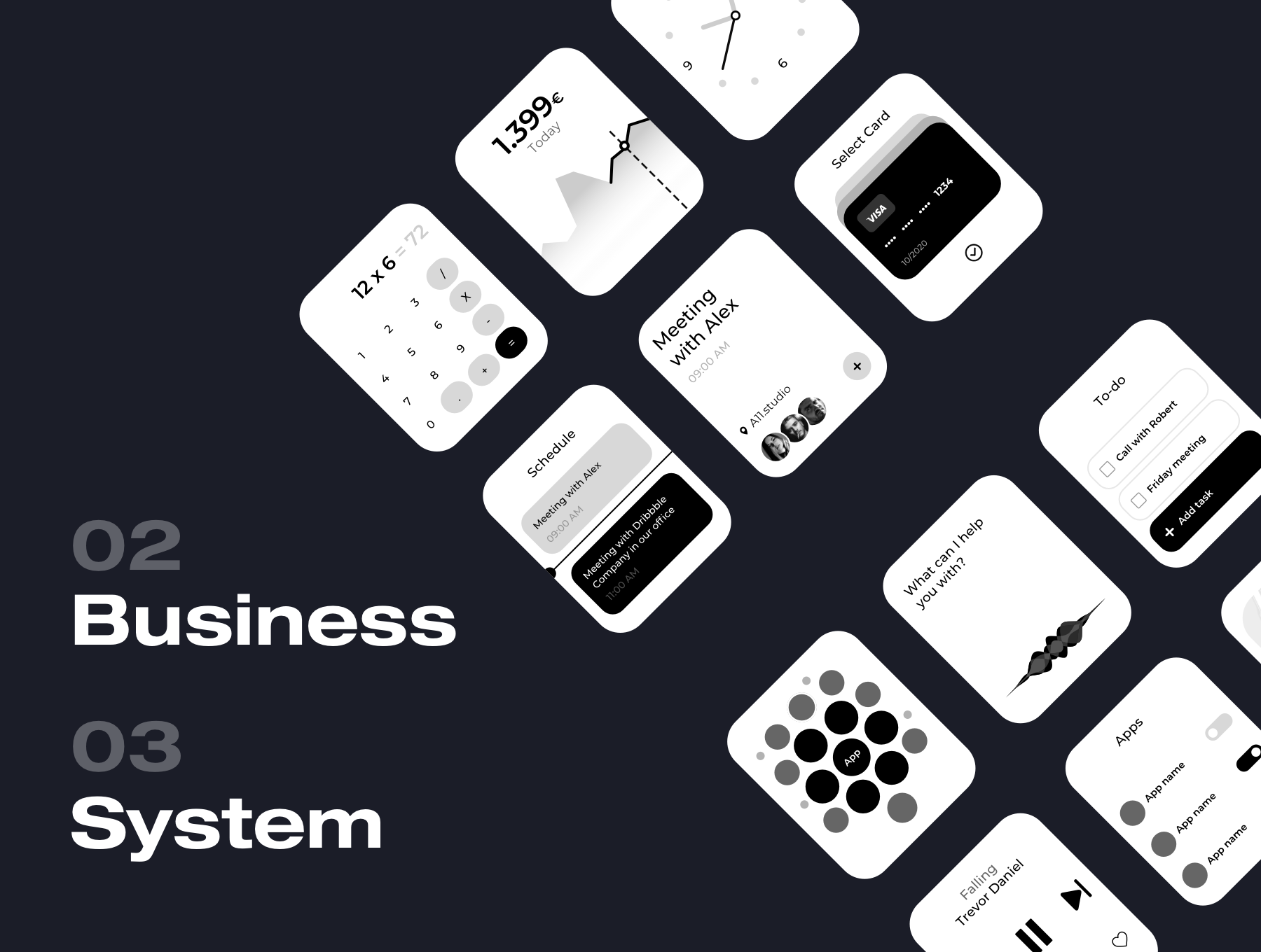 一套非常简洁的Apple Watch UI Kit素材包