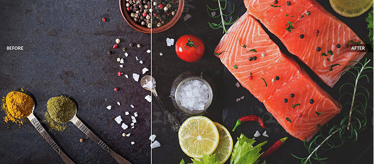 55个LR预设调色滤镜国外大师级食物美食静物预设餐厅PS ACR预设