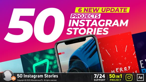 50种社交媒体竖屏封面设计包装动画 INS Stories V11