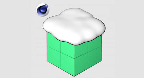 C4D模拟三维空间下雪覆盖场景插件 Snowgen 1.0