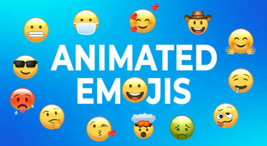 92个可爱卡通Emojis表情动画PR预设模板
