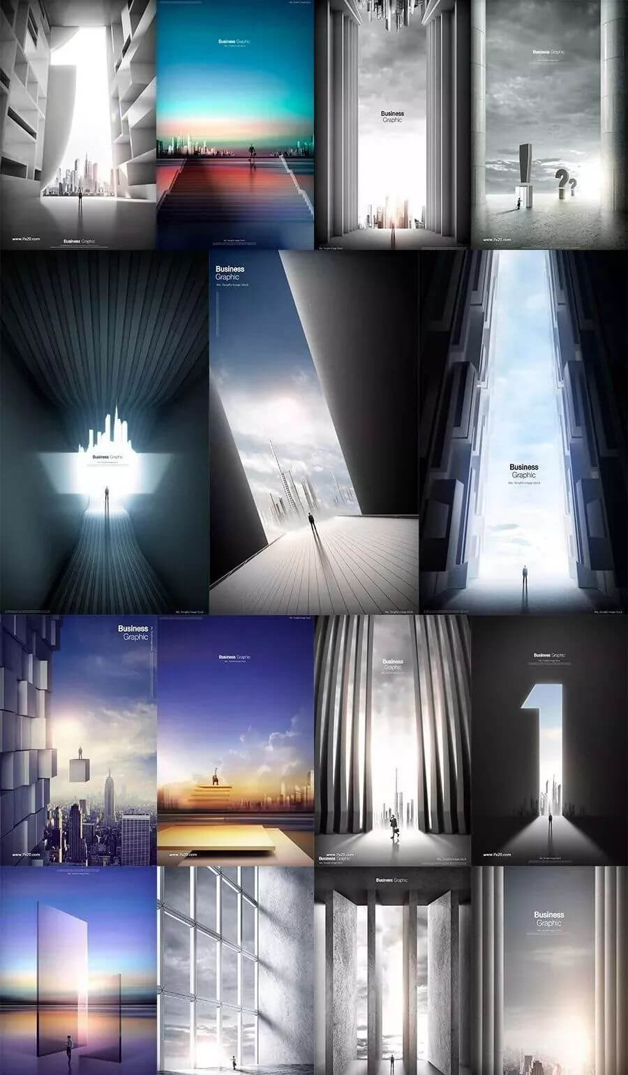 设计总监级别房地产海报模板集,PSD源文件素材真香 !