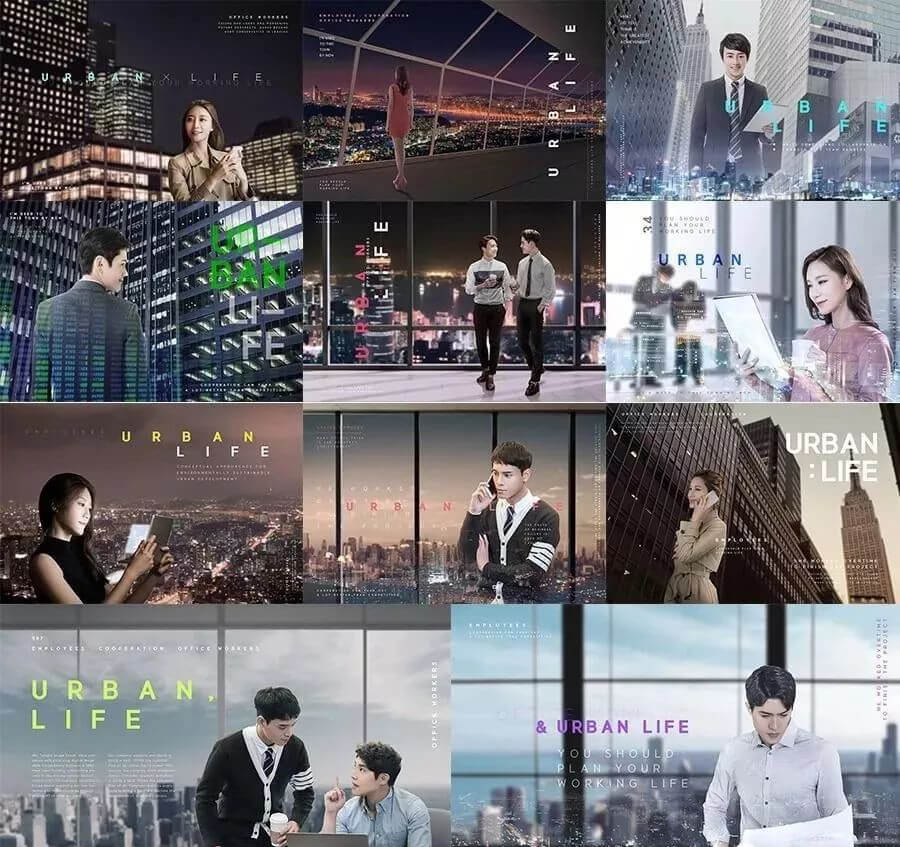 设计总监级别房地产海报模板集,PSD源文件素材真香 !