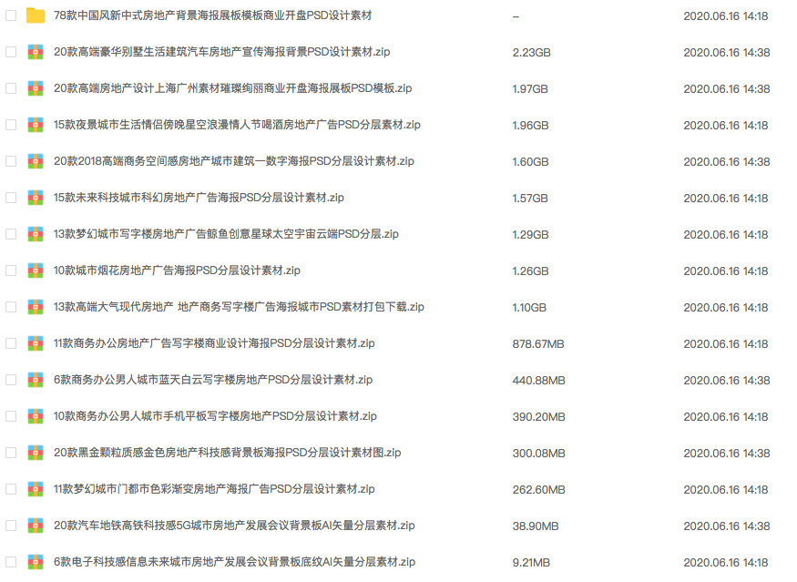 设计总监级别房地产海报模板集,PSD源文件素材真香 !