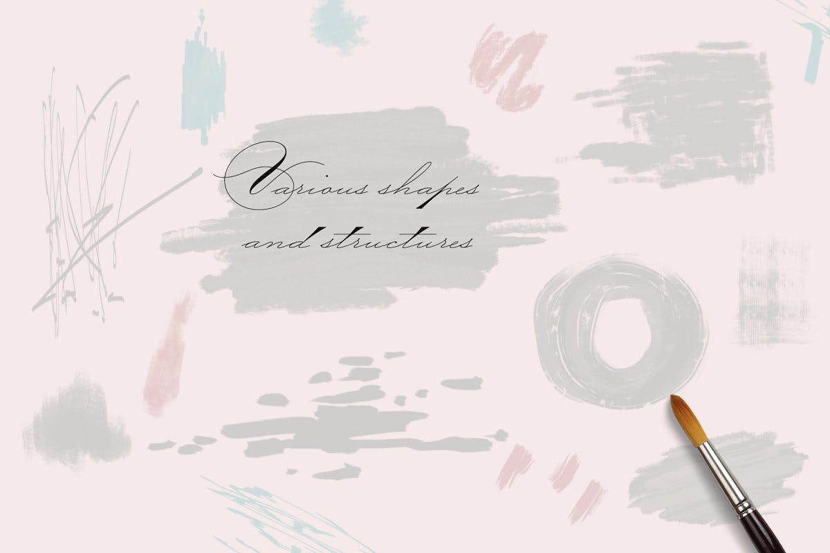 抽象涂鸦风格PS笔刷素材下载