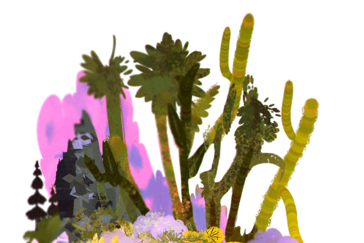 65个高质量植物森林元素PS画笔笔刷素材