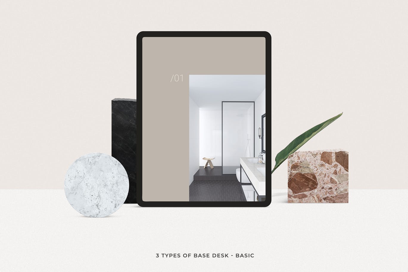 一套极简风格的iPhone X、iPad样机PSD素材源文件下载