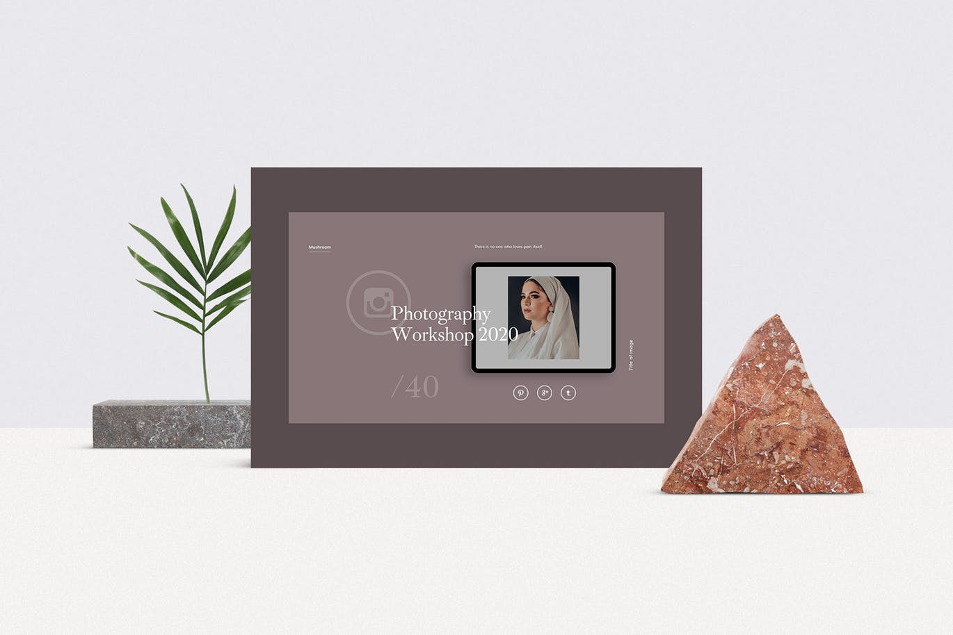 一套极简风格的iPhone X、iPad样机PSD素材源文件下载