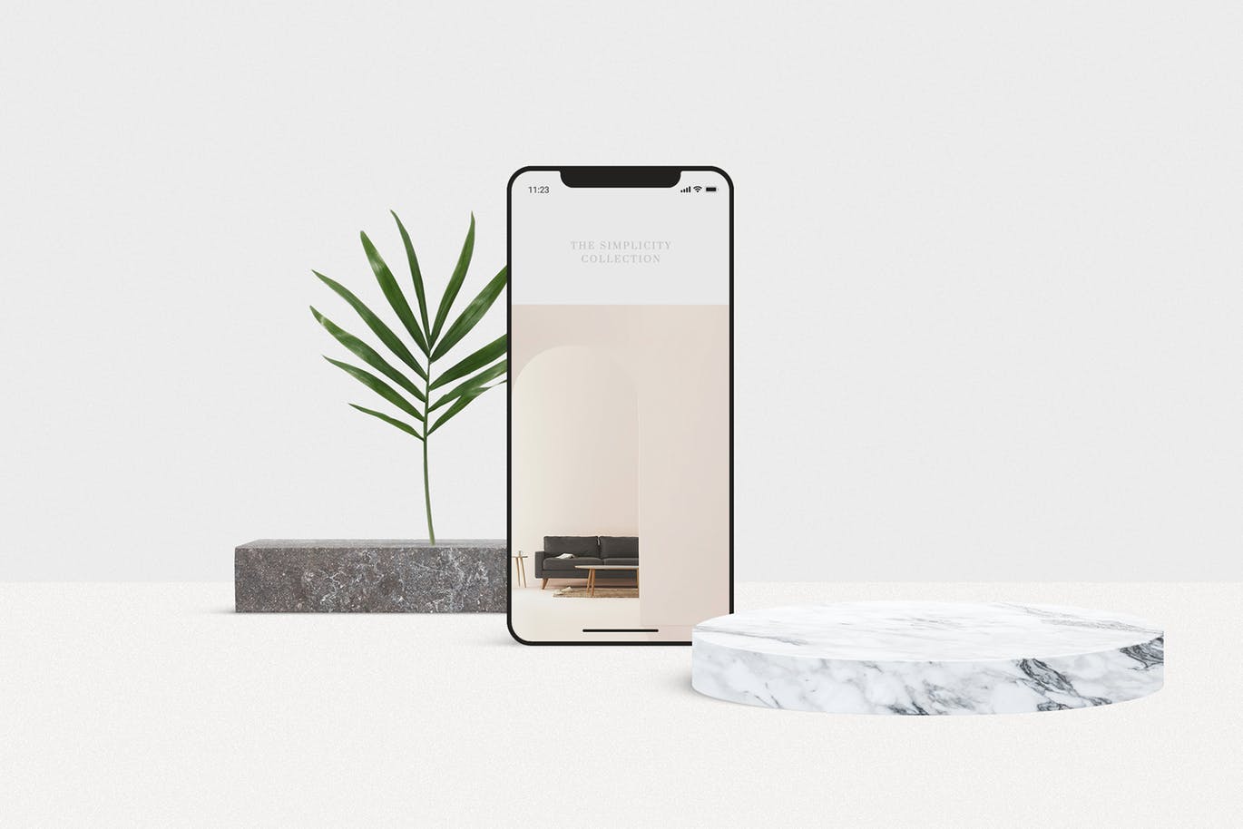 一套极简风格的iPhone X、iPad样机PSD素材源文件下载