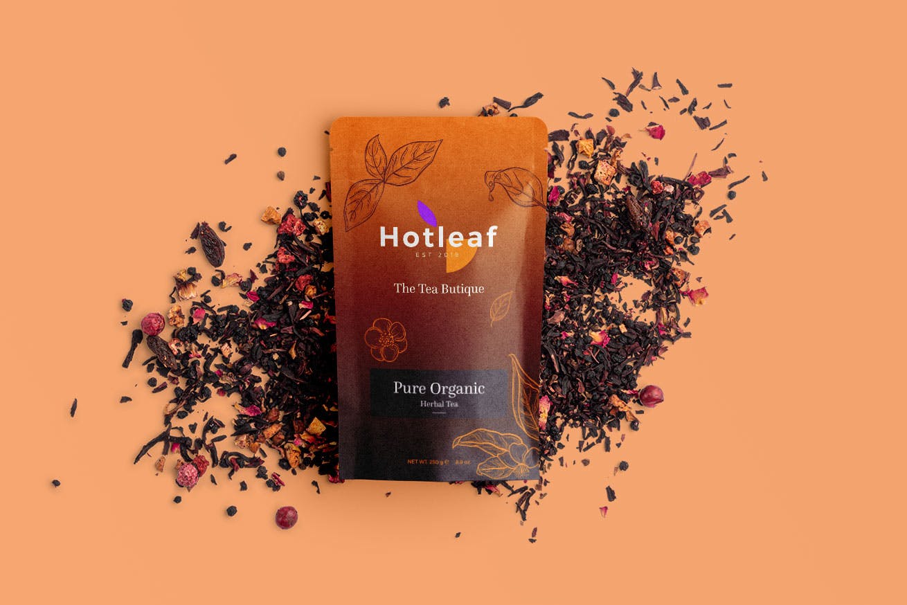 高端时尚茶馆茶楼茶叶包装VI设计样机模型PSD素材包Vol.1