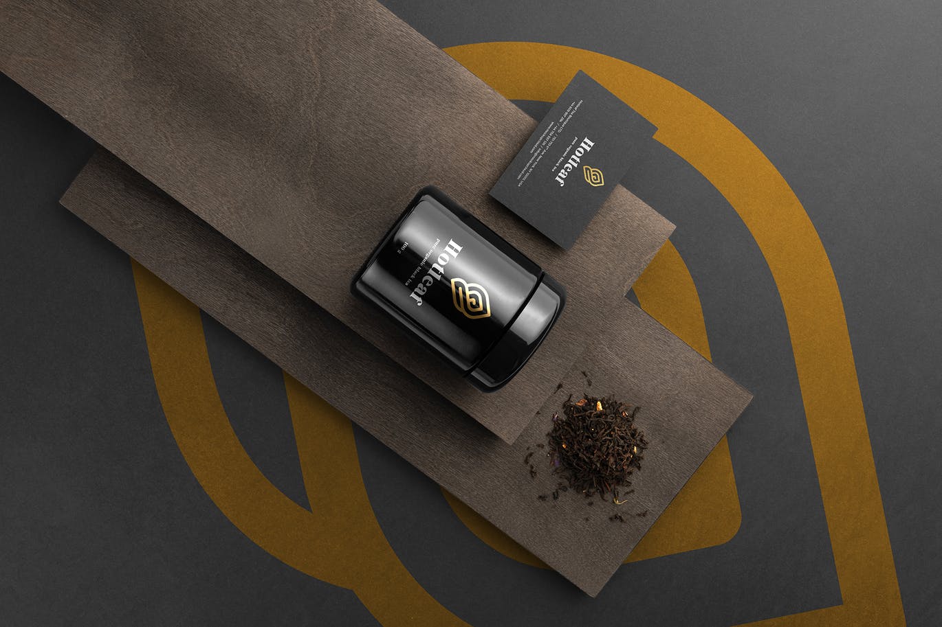 高端时尚茶馆茶楼茶叶包装VI设计样机模型PSD素材包Vol.2