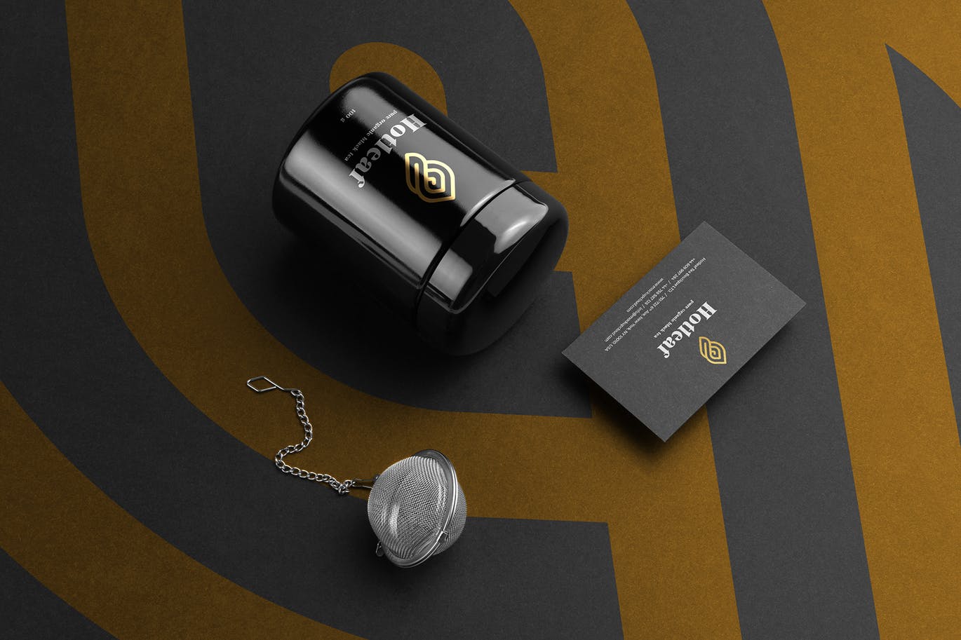 高端时尚茶馆茶楼茶叶包装VI设计样机模型PSD素材包Vol.2