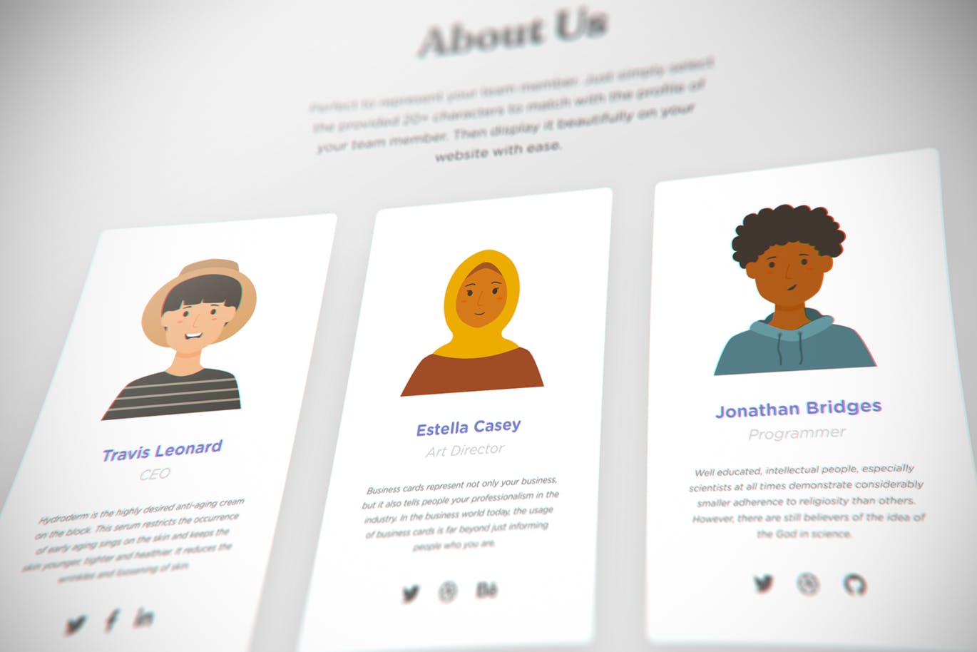 100个不同风格类型矢量头像插画素材包大集合