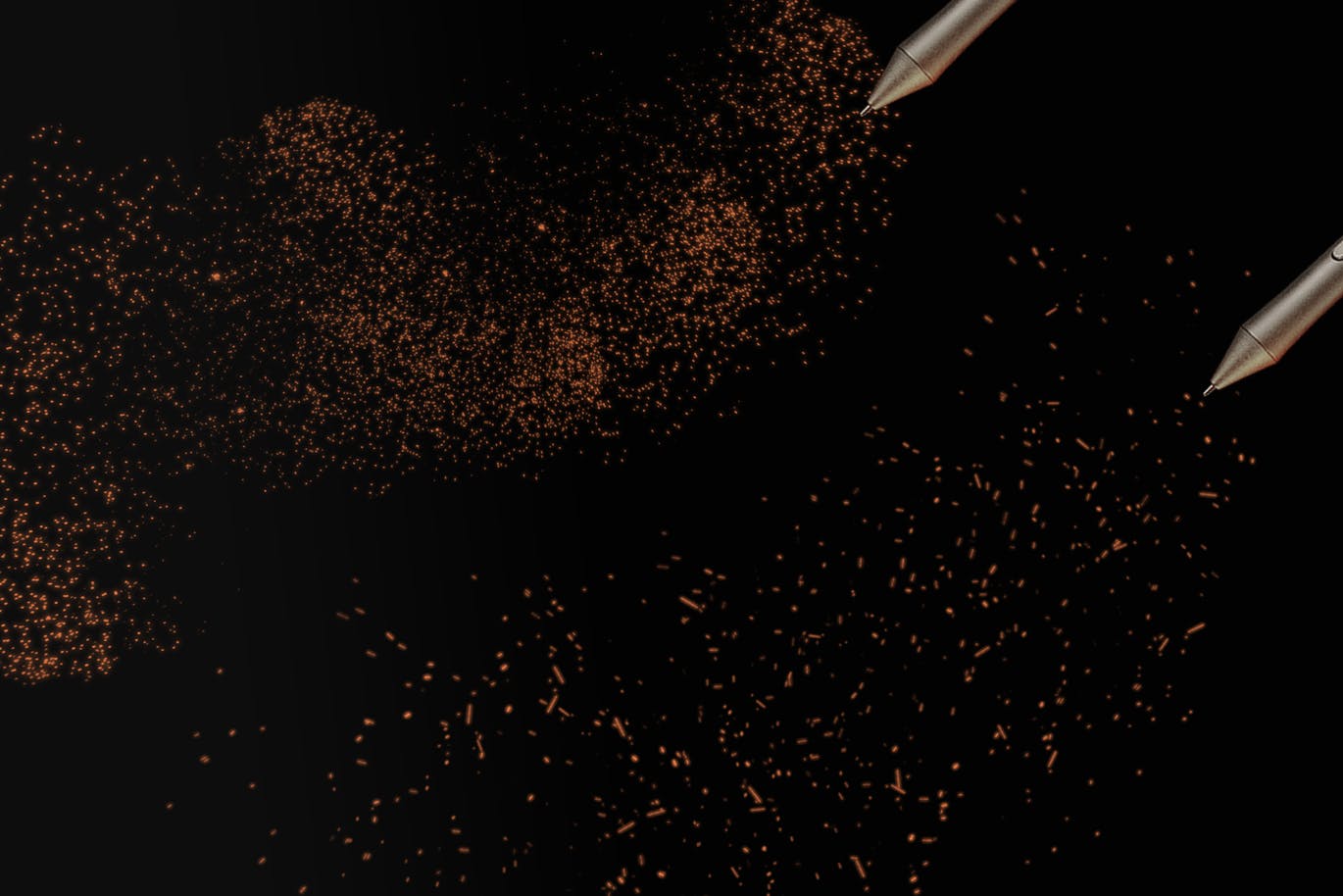 10个绚丽逼真火花飞舞光影PS笔刷集合