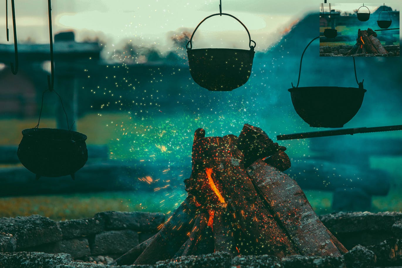 10个绚丽逼真火花飞舞光影PS笔刷集合