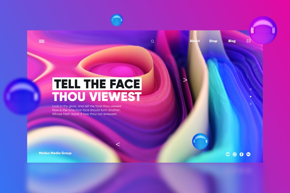 10个超强科技感绚丽质感企业官网banner背景PSD设计素材包下载