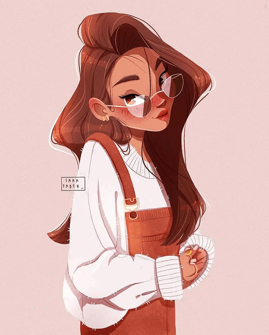 国外SARA大神IPAD人物插画手绘课程，让你零基础也能画出漂亮小姐姐！