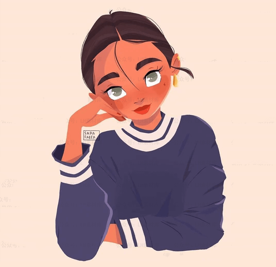 国外SARA大神IPAD人物插画手绘课程，让你零基础也能画出漂亮小姐姐！