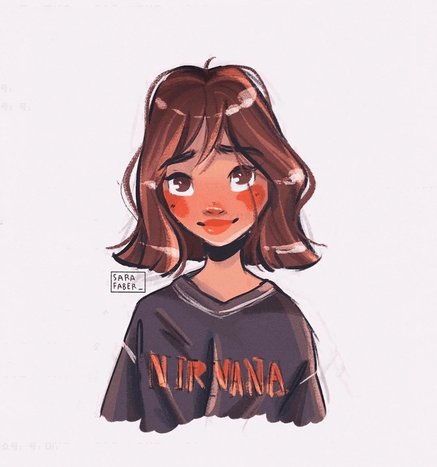 国外SARA大神IPAD人物插画手绘课程，让你零基础也能画出漂亮小姐姐！