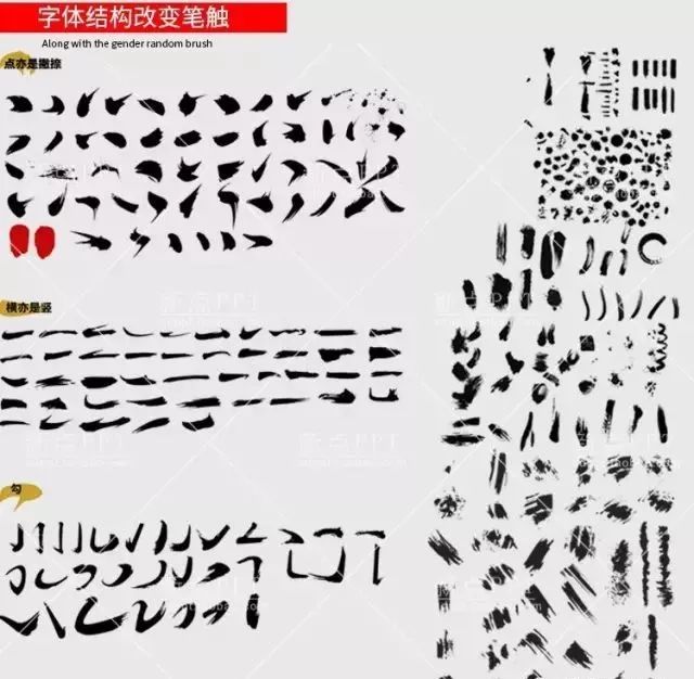 绝美中国风300款毛笔字体+笔触,素材打包真香!