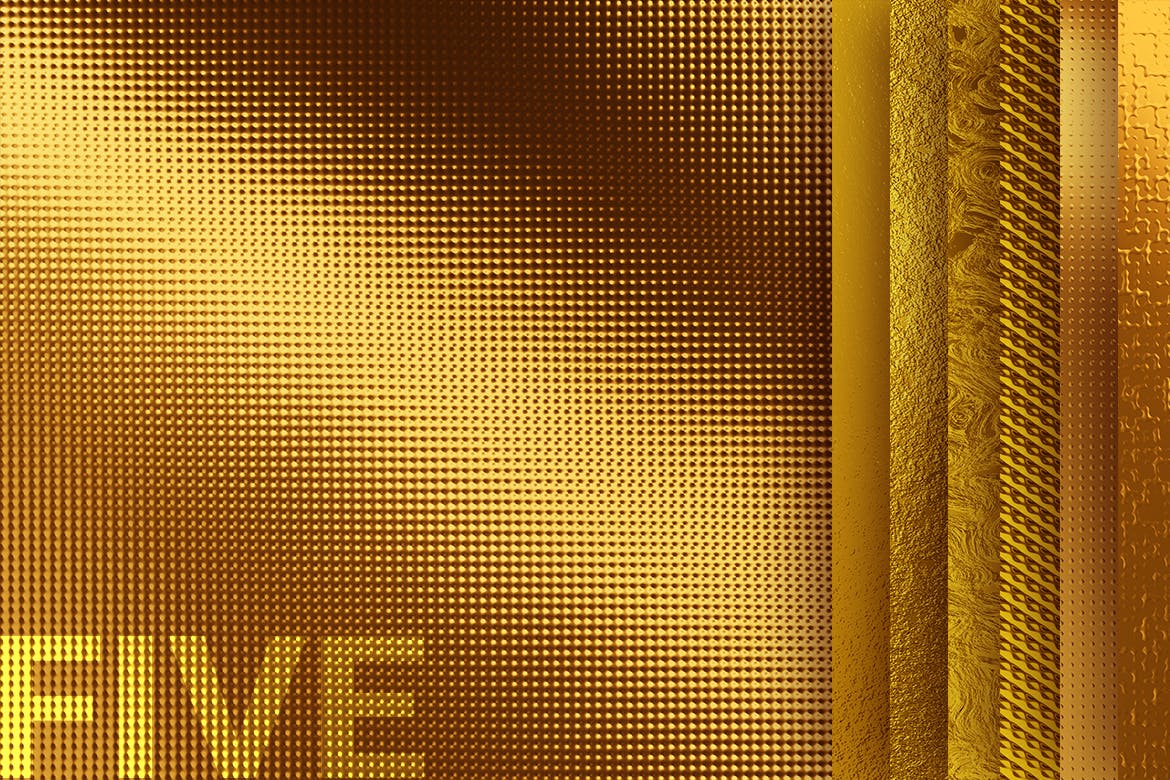7个时尚高品质土豪金背景底纹纹理素材包