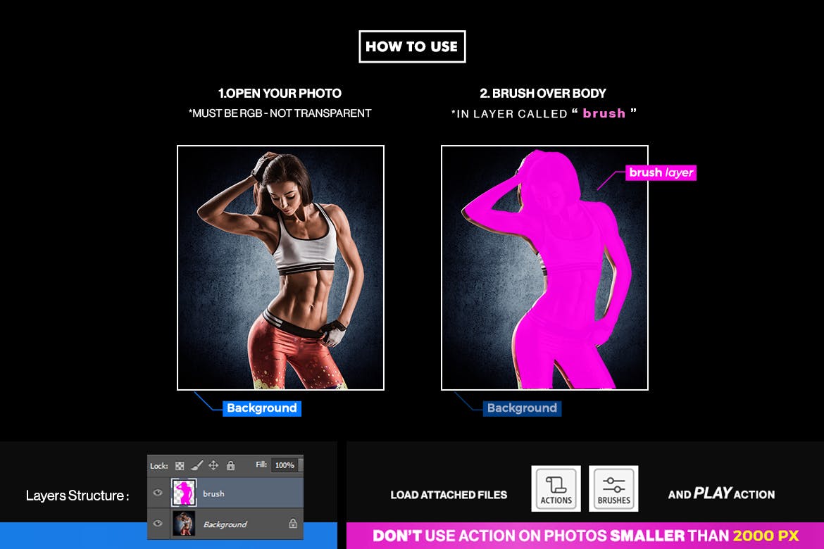 超酷炫游戏电影场景PS动作素材