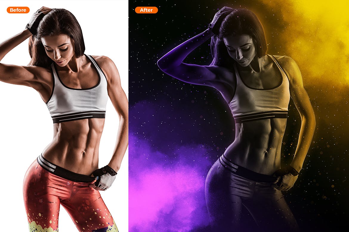 超酷炫游戏电影场景PS动作素材