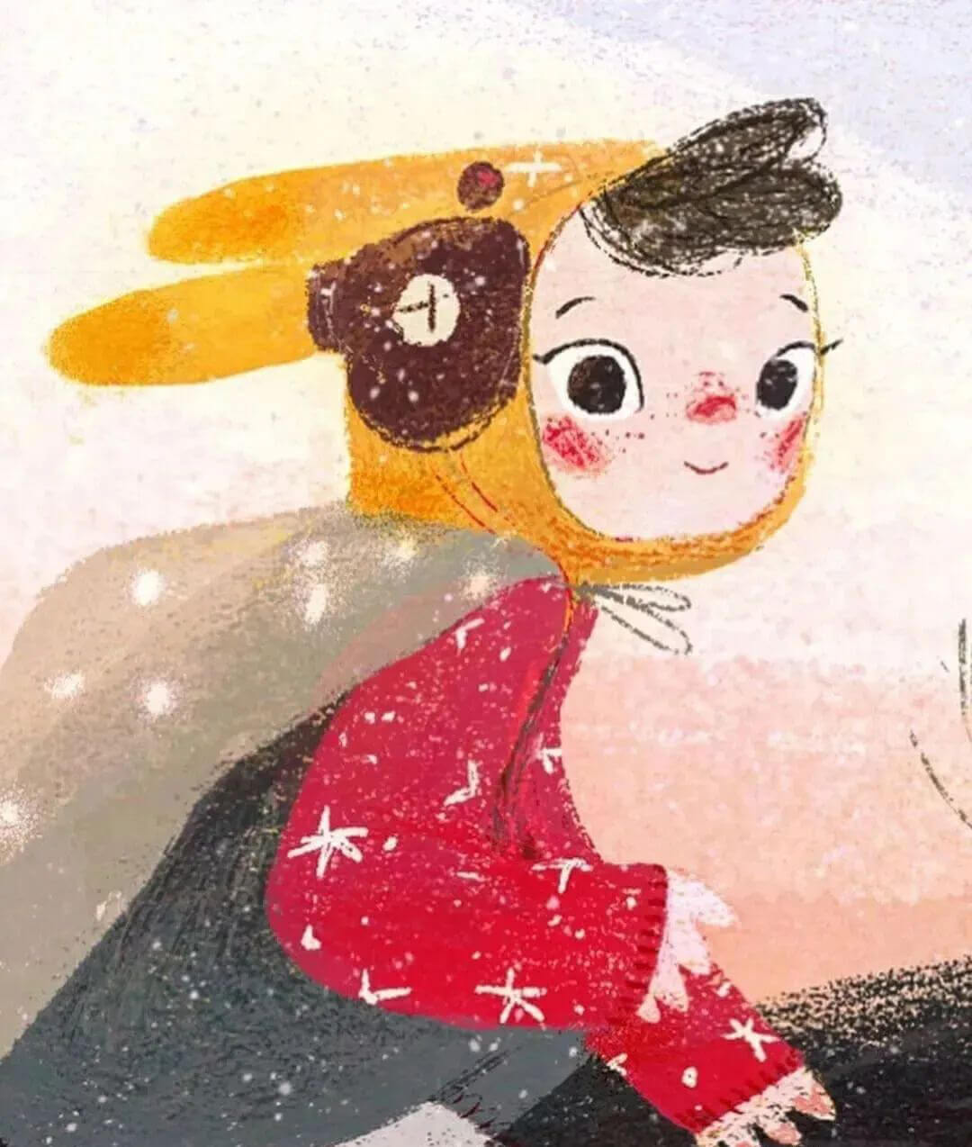 BEATRICE的插画风格太好看了，我们为你带来了她的作品集、噪点颗粒笔刷以及纹理背景