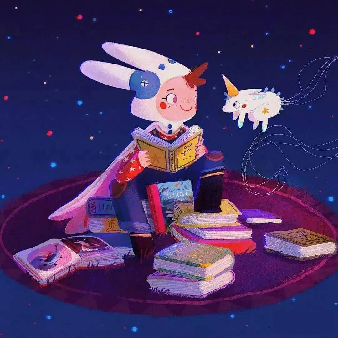 BEATRICE的插画风格太好看了,我们为你带来了她的作品集、噪点颗粒笔刷以及纹理背景