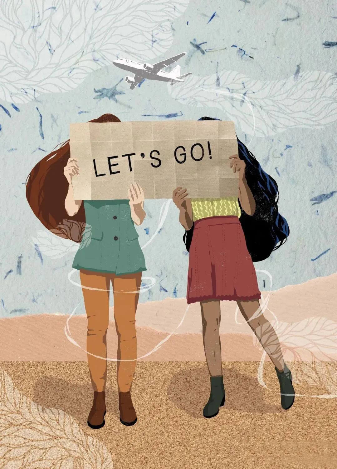 BEATRICE的插画风格太好看了，我们为你带来了她的作品集、噪点颗粒笔刷以及纹理背景