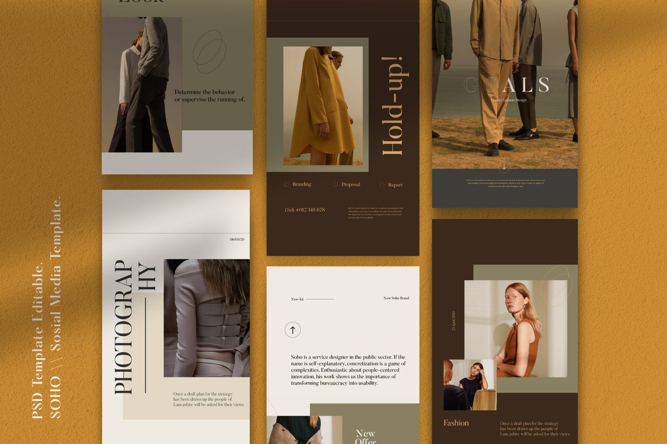 30个优雅高端Ins社交媒体banner海报PSD素材包