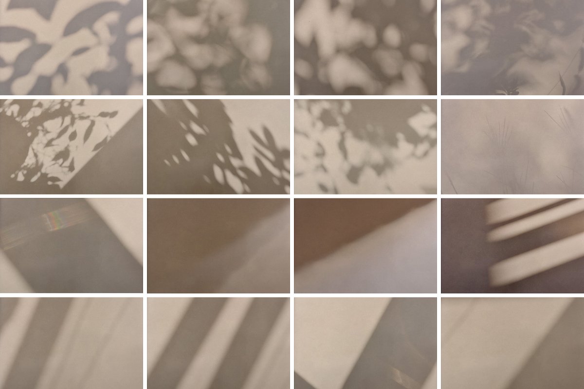 16个自然光影照片PSD素材包下载