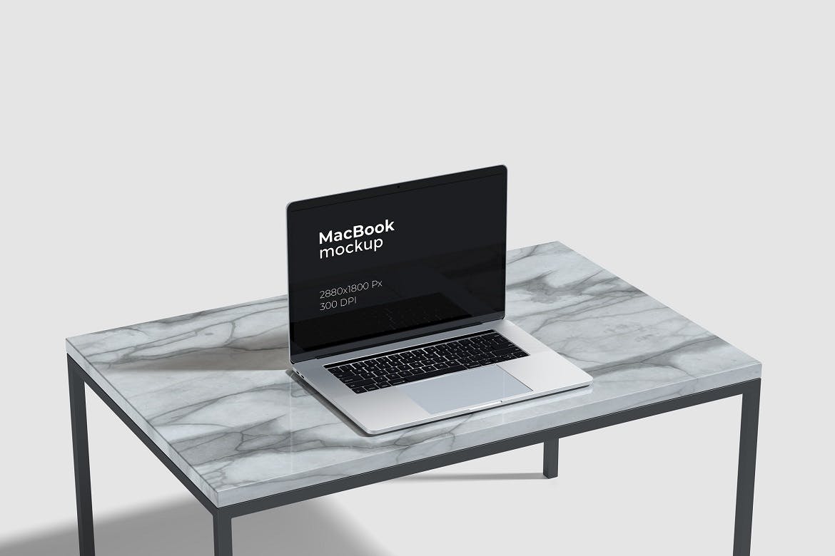 苹果Macbook笔记本电脑样机PSD素材