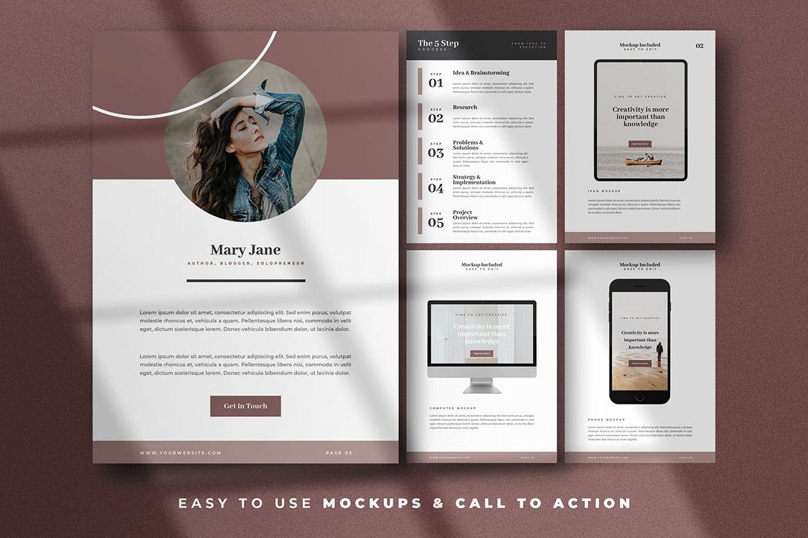 30个高端时尚电子书杂志画册设计素材