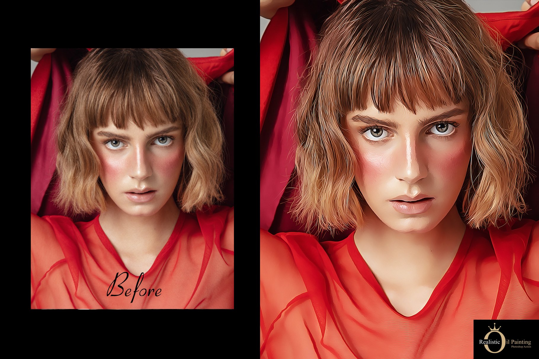 6合1不同效果照片处理PS动作打包下载