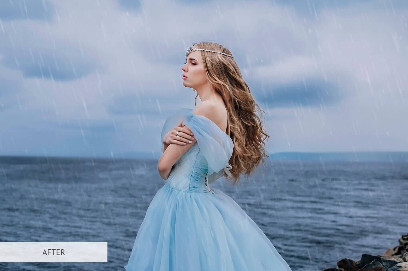 40个逼真真实高分辨率雨水照片叠层素材包