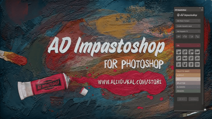 AD Impastoshop中文汉化版-PS厚涂绘画笔刷扩展插件(含教程)