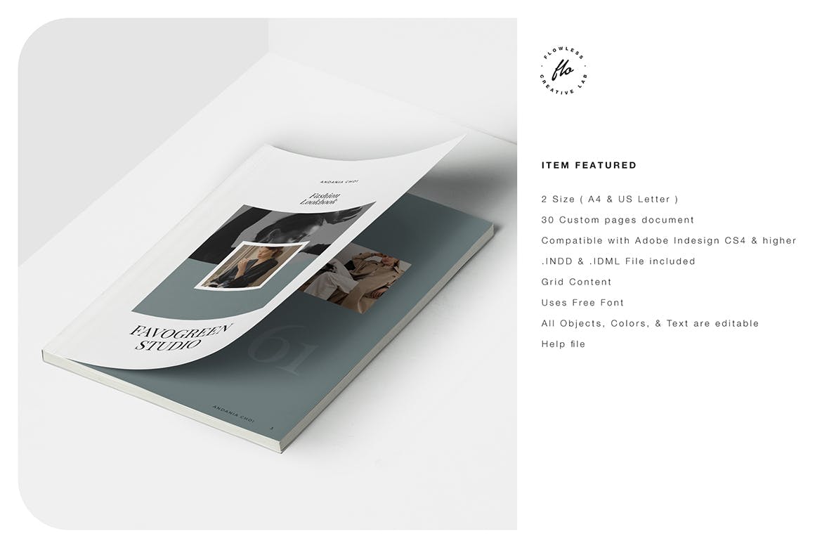 时尚简约品牌手册画册宣传册杂志房地产楼书设计模板