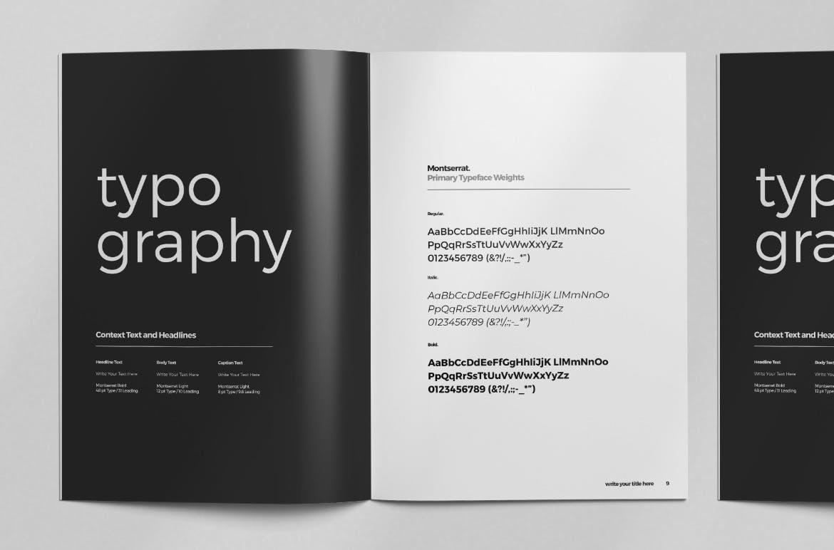 红色品牌VI设计手册素材模板